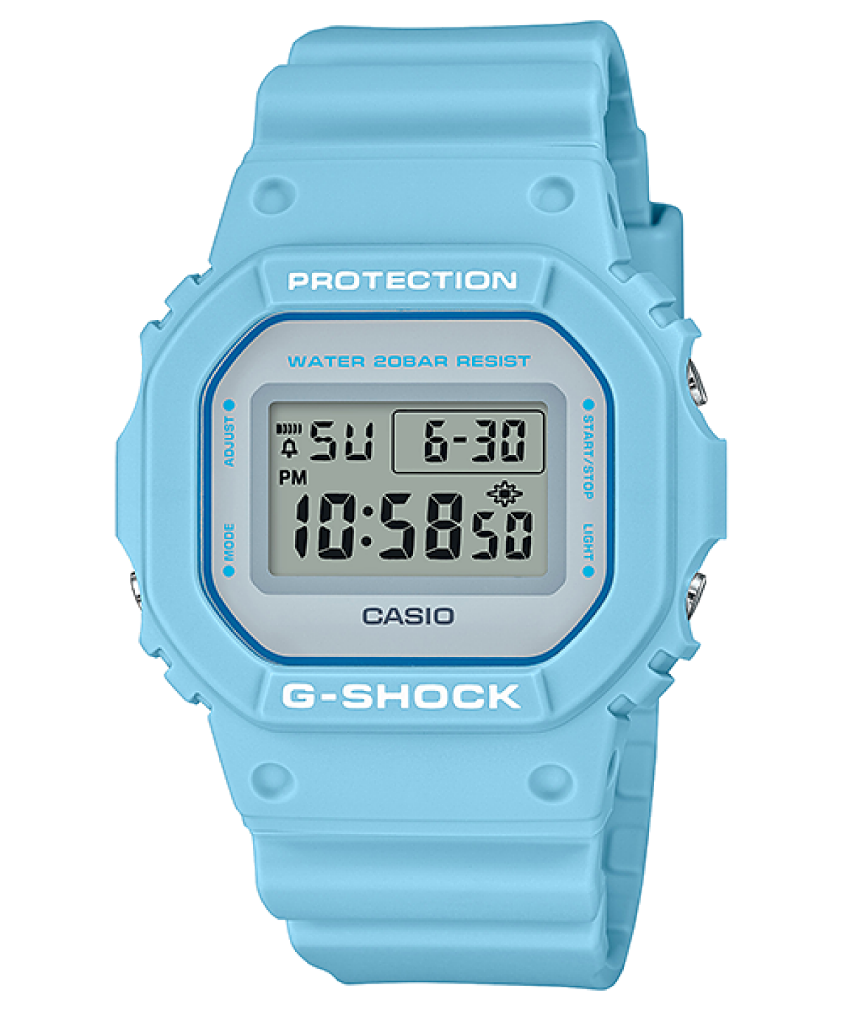 G-SHOCK DW-5600SC-2 手表 蓝色、浅蓝色 #1