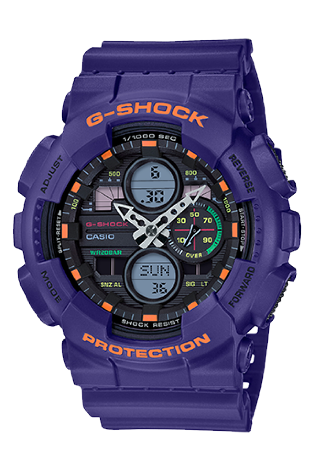 G-SHOCK GA-140-6APRBS 手表 紫色 #1