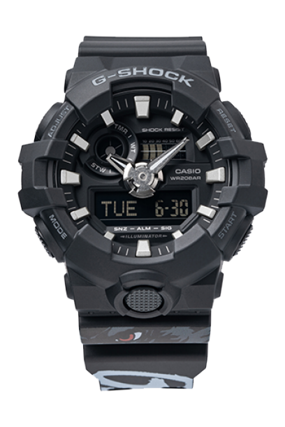 G-SHOCK GA-700-1BPRG 手表 黑色 #1