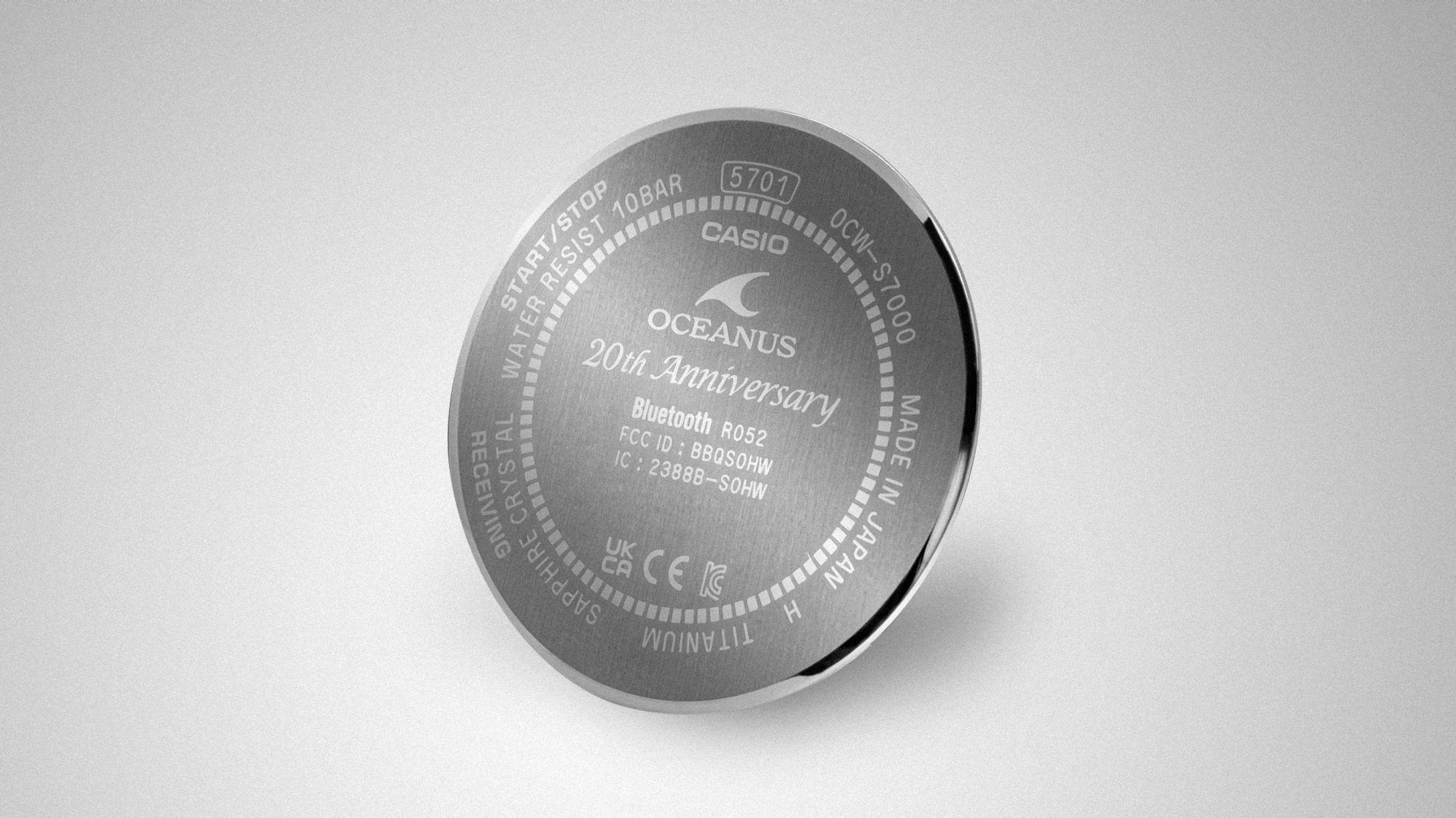 ブランド20周年を記念した特別仕様のケースバック