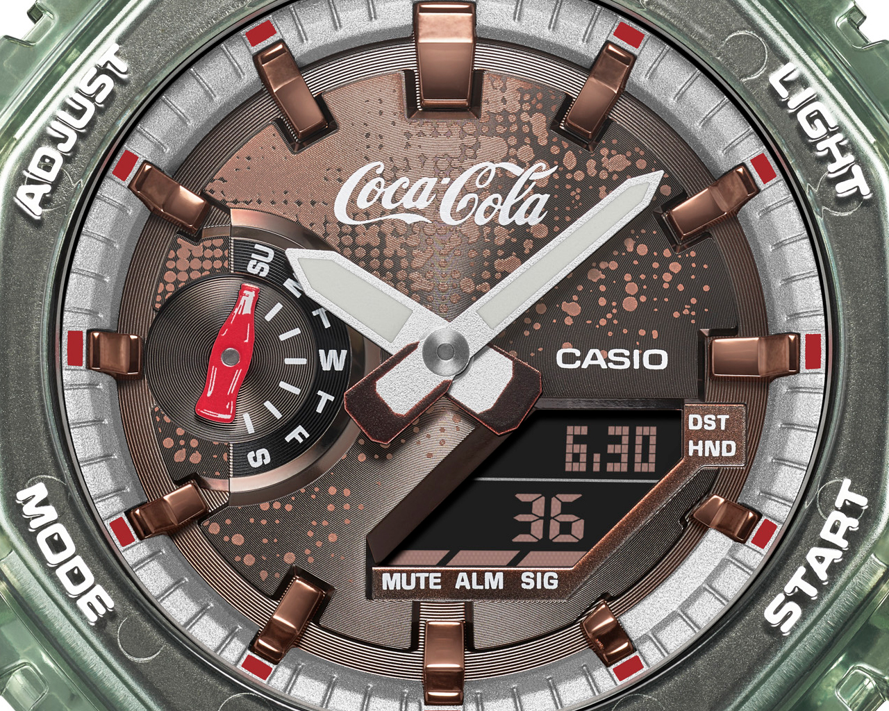 GA-2100CC-3A 的表盘
