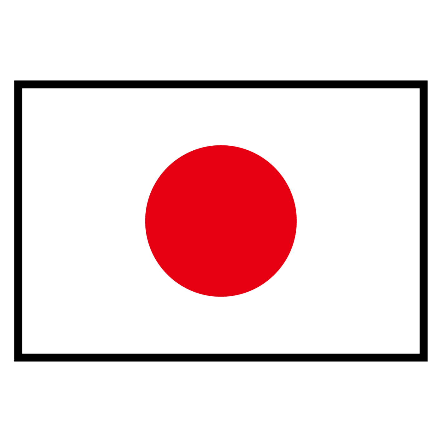 图标显示的是一面日本国旗，表示产品是在日本制造的