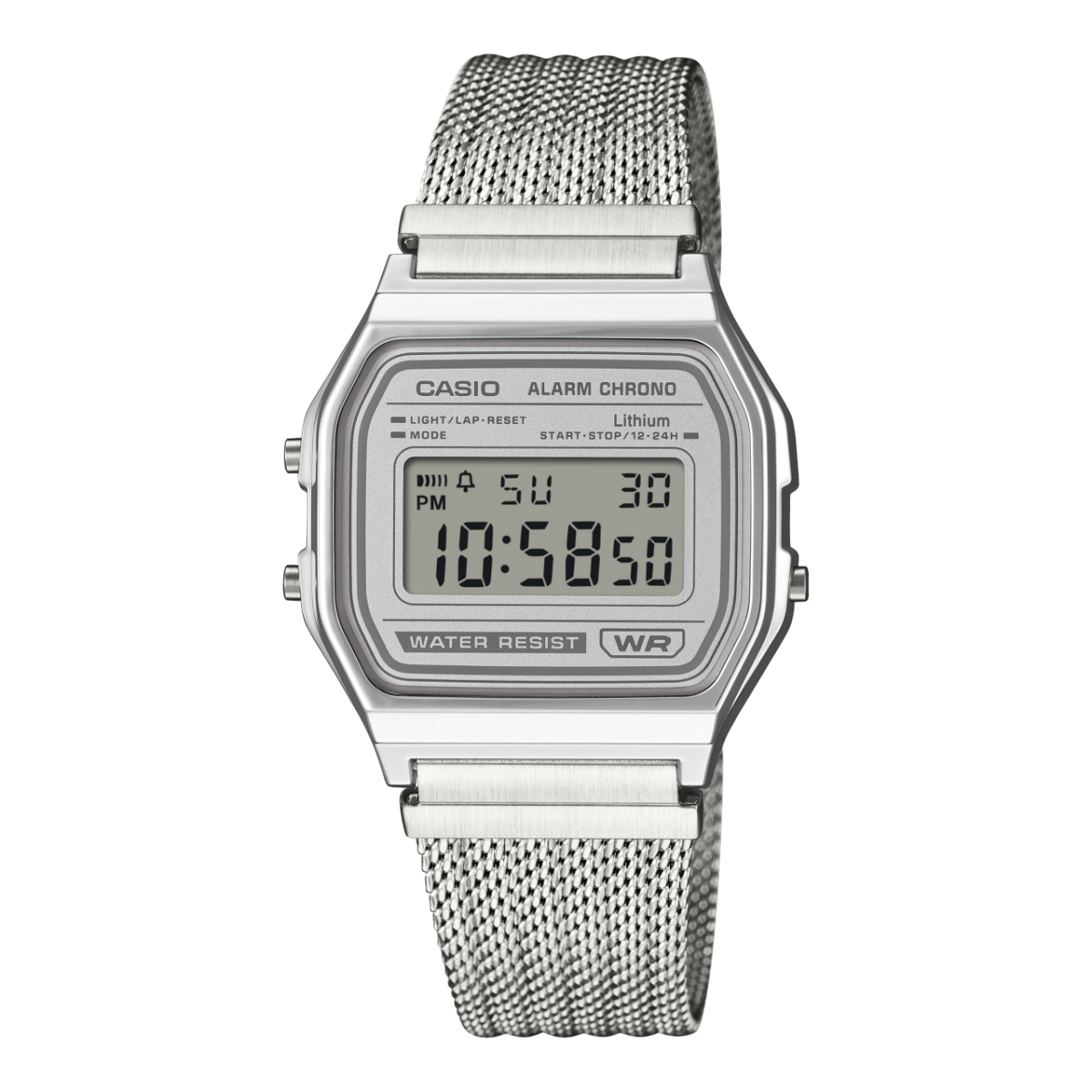 CASIO A158WEM-7 手表 银色 #1