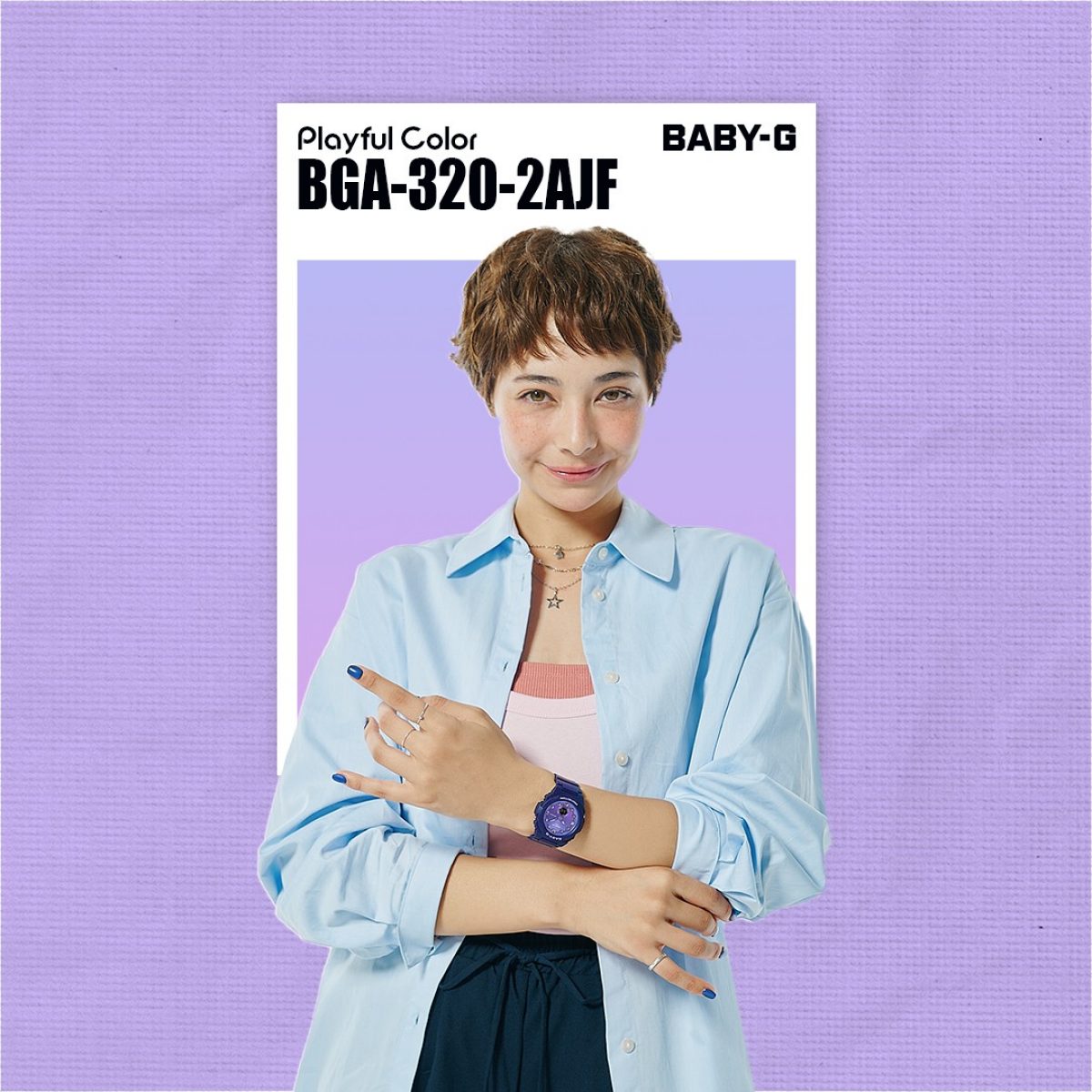 BABY-G BGA-320-2A 手表 蓝色、浅蓝色 #3