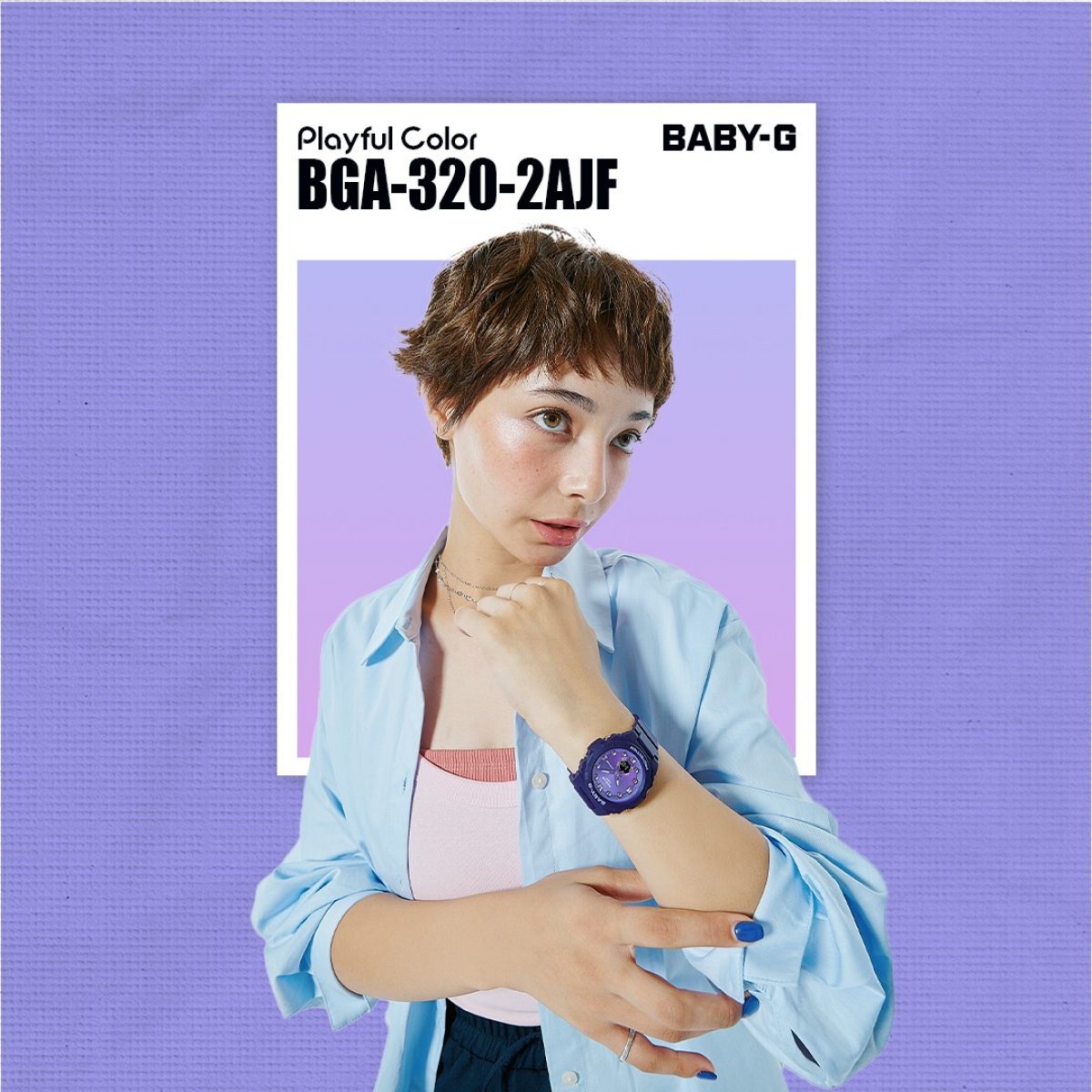 BABY-G BGA-320-2A 手表 蓝色、浅蓝色 #4