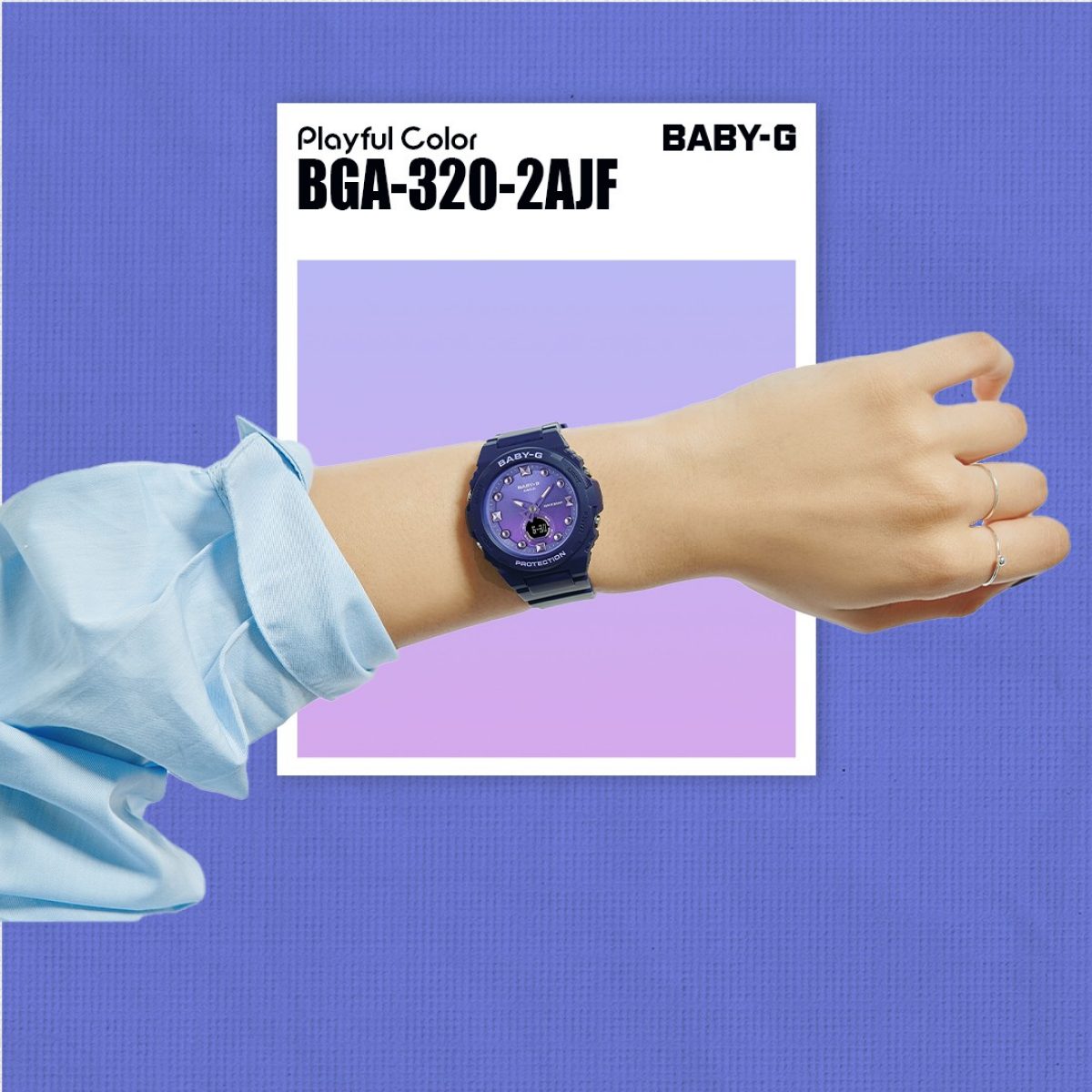 BABY-G BGA-320-2A 手表 蓝色、浅蓝色 #2
