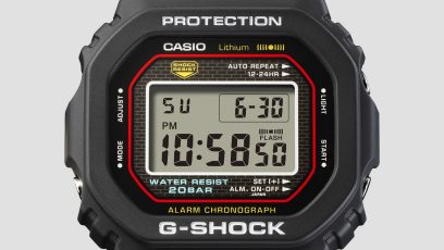 DW-5000R-1A 表盘设计以红色、蓝色和黄色为主色调 #5