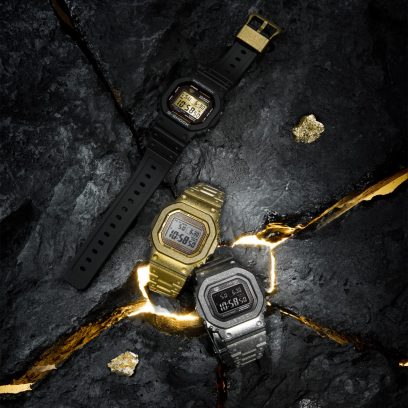 从左至右：DW-5040PG-1、GMW-B5000PG-9、GMW-B5000PS-1