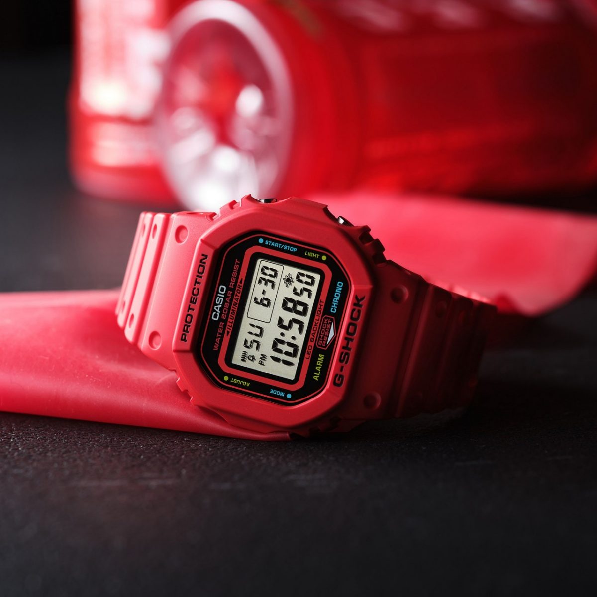 G-SHOCK DW-5600EP-4 手表 红色 #2