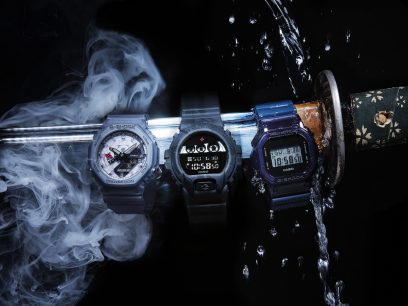 从左至右: GA-2100NNJ-8A, DW-6900NNJ-1, DW-5600NNJ-2
