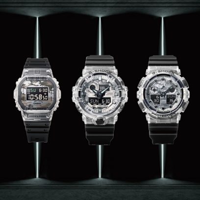 从左向右：DW-5600SKC-1、GA-700SKC-1A、GA-100SKC-1A