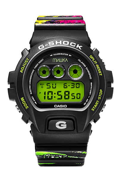 G-SHOCK DW-6900MISH19-1PRN 手表 黑色 #1