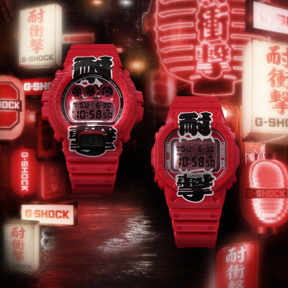 从左向右：DW-6900AKA-4、DW-5600AKA-4 #2