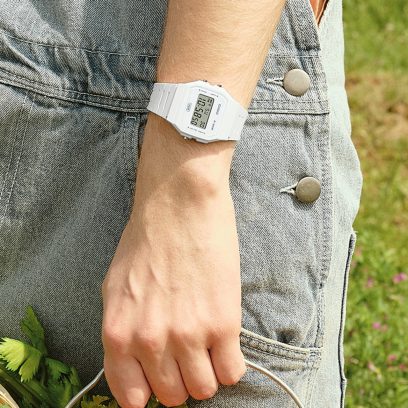 CASIO F-91WB-7A 手表 白色 #2