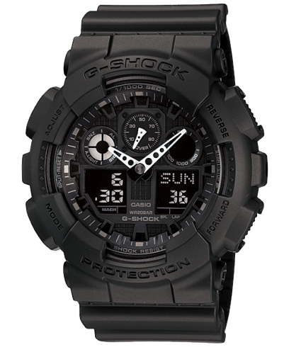 G-SHOCK GA-100-1A1 手表 黑色 #1