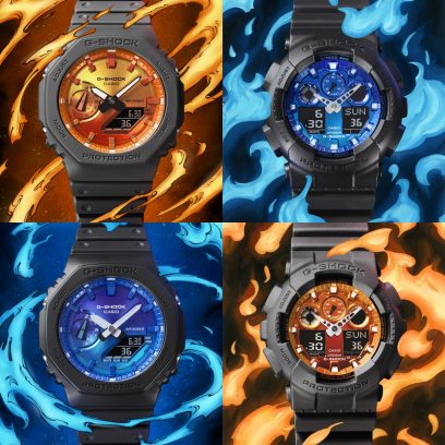 从右上角顺时针：GA-100FL-1A、GA-100FL-8A、GA-2100FL-1A、GA-2100FL-8A #7