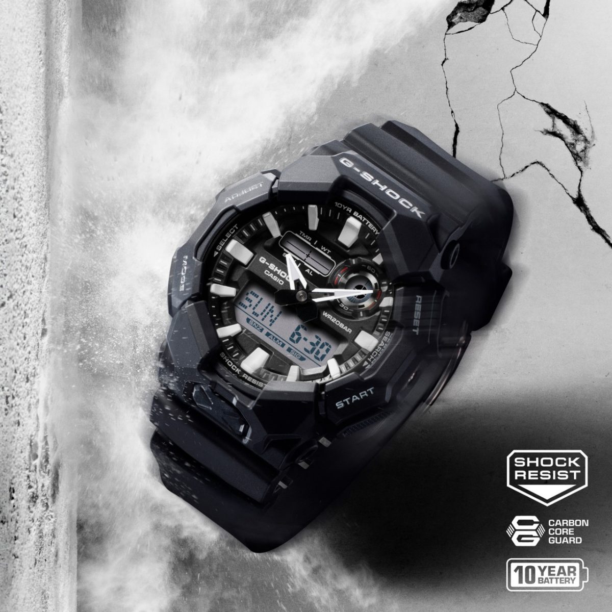 G-SHOCK GA-010-1A 手表 黑色 #3