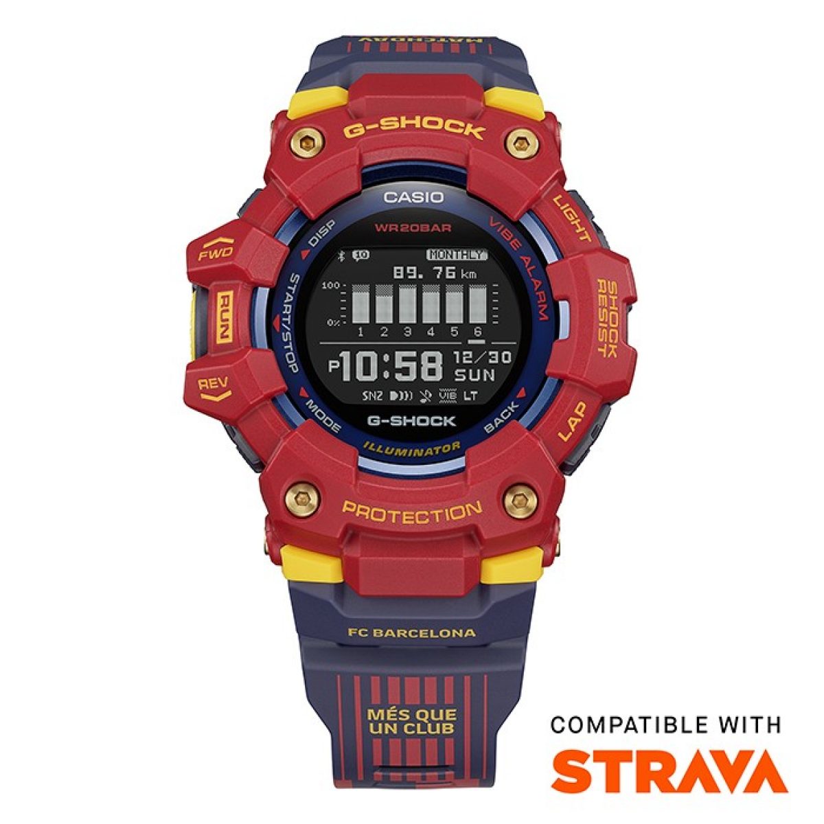 G-SHOCK GBD-100BAR-4 手表 红色 #2