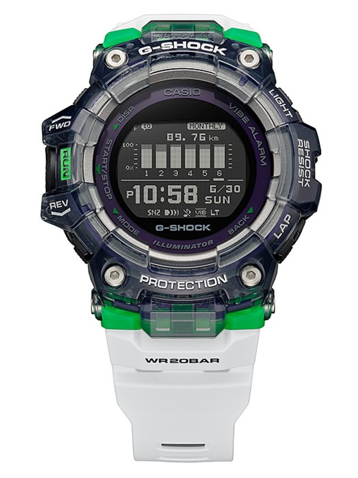 G-SHOCK GBD-100SM-1A7 手表 透明色 #4