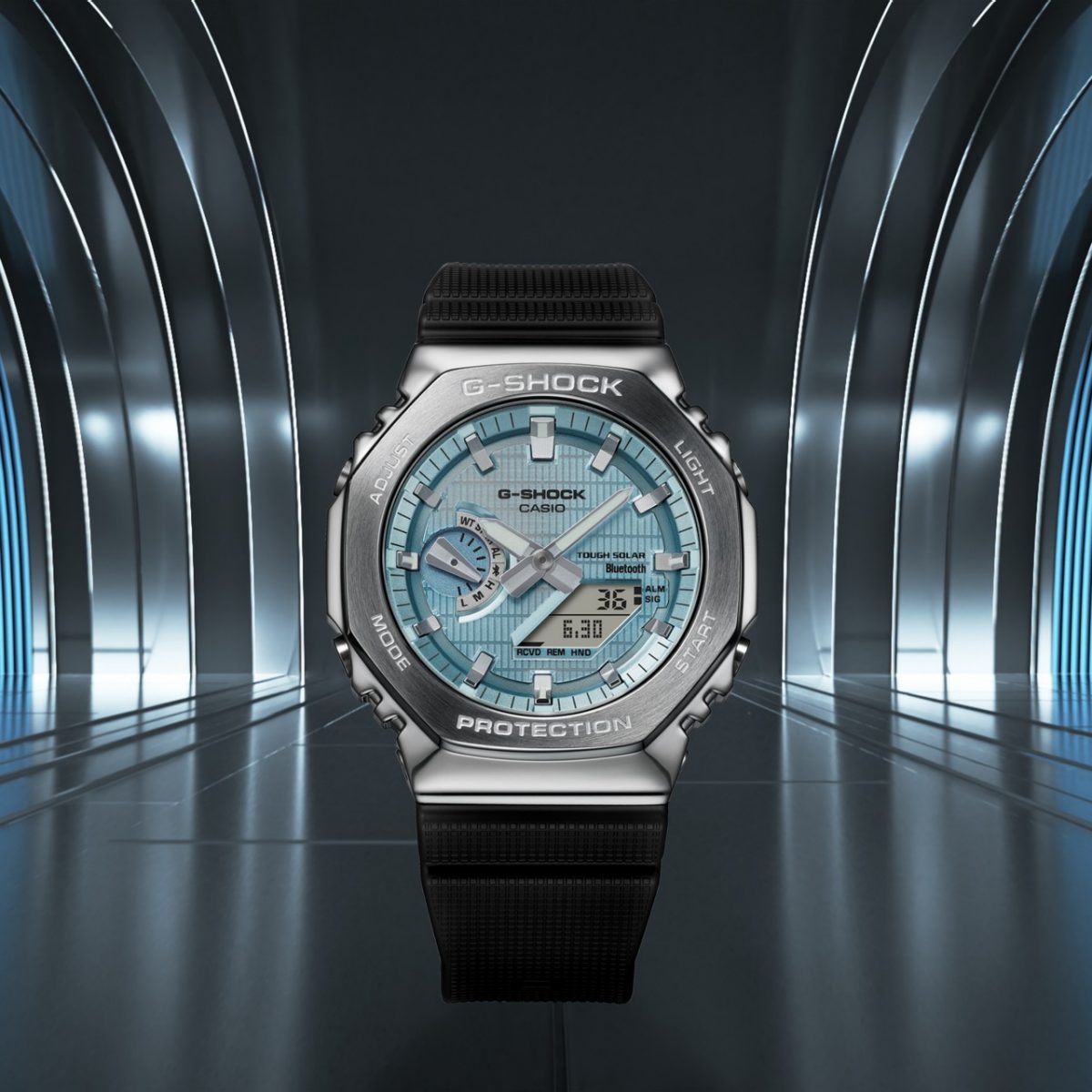 G-SHOCK GBM-2100A-1A2 手表 银色 #3