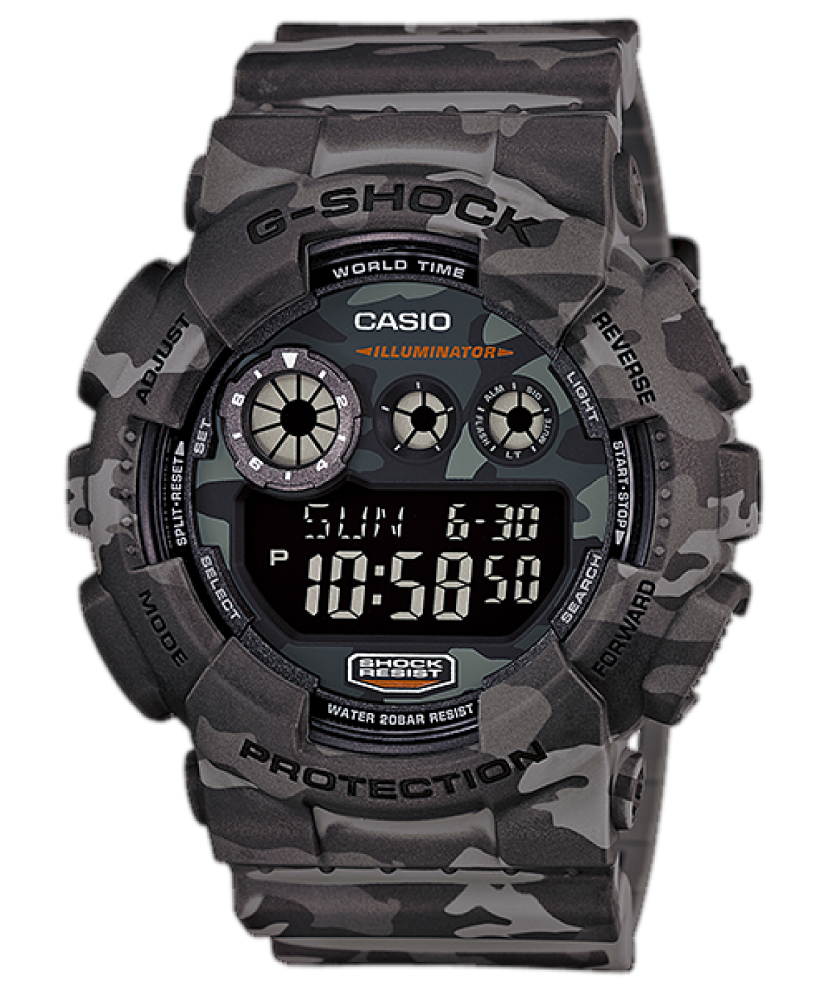 G-SHOCK GD-120CM-8 手表 灰色 #1