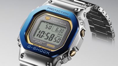 GMW-B5000SS-2 全金属设计以蓝色和金色为主色调 #3