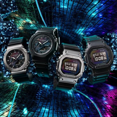 从左向右：GM-2100RW-1A、GA-2100RW-1A、GM-5600RW-1、DW-5600RW-1 #5