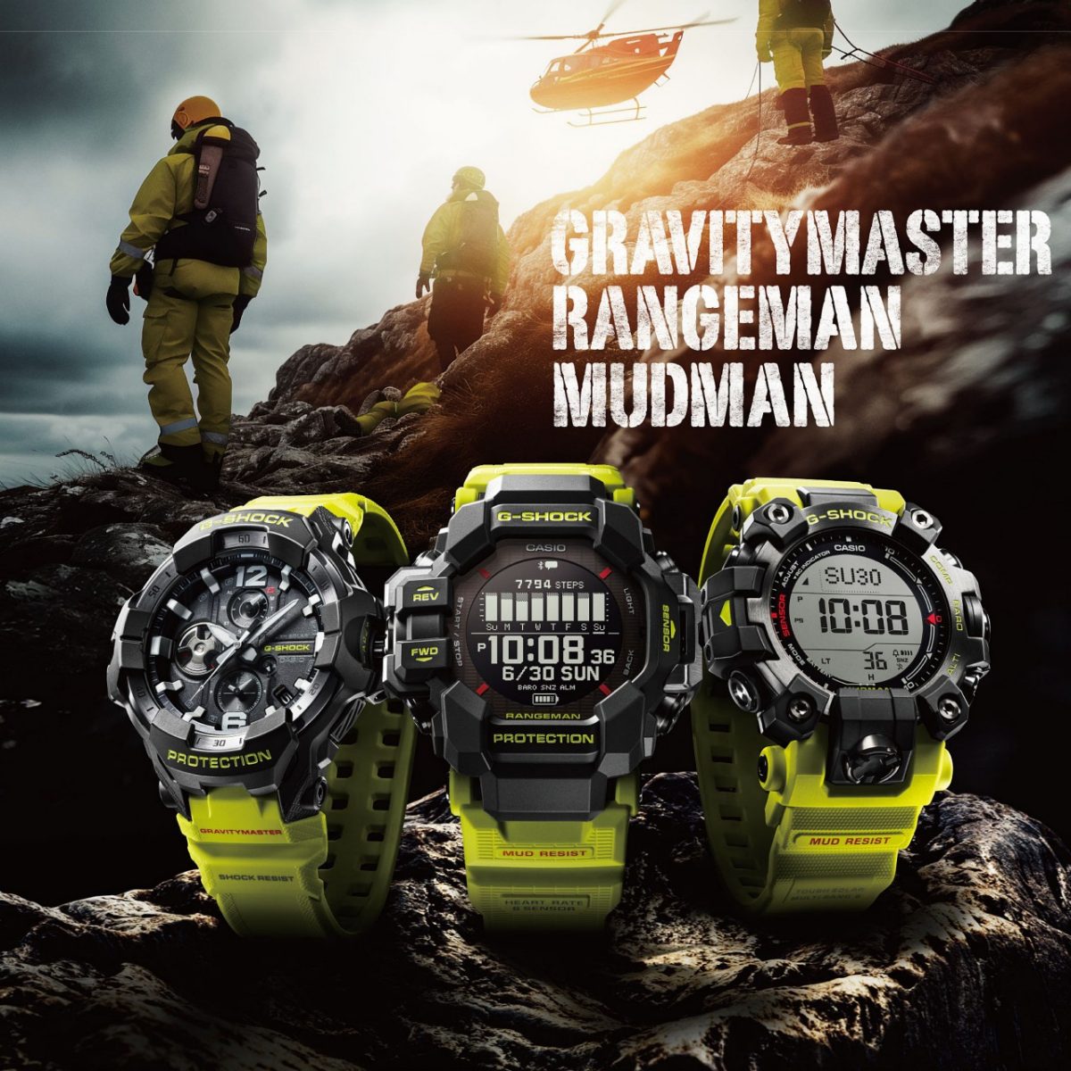 左起：GR-B300RY-1A9、GPR-H1000RY-1A9、GW-9500MRY-1A9 #2