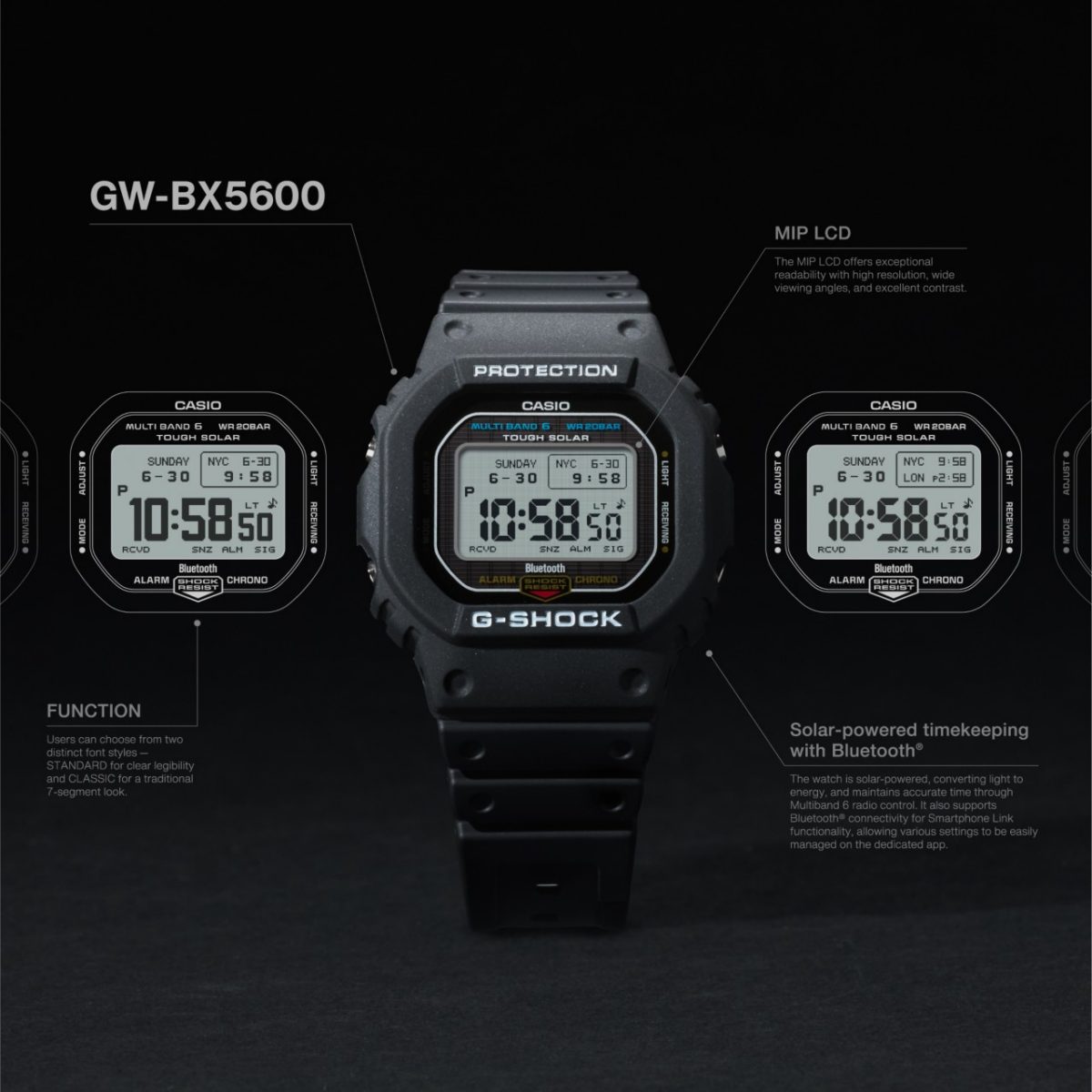 G-SHOCK GW-BX5600-1 手表 黑色 #2