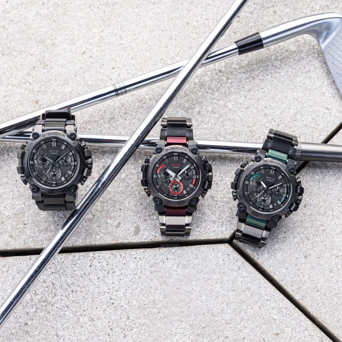 从左至右：MTG-B3000B-1A、MTG-B3000BD-1A、MTG-B3000BD-1A2 #10