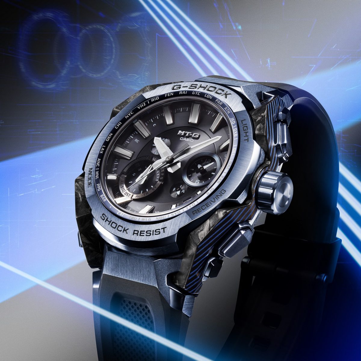 G-SHOCK MTG-B4000B-1A2 手表 蓝色、浅蓝色 #2