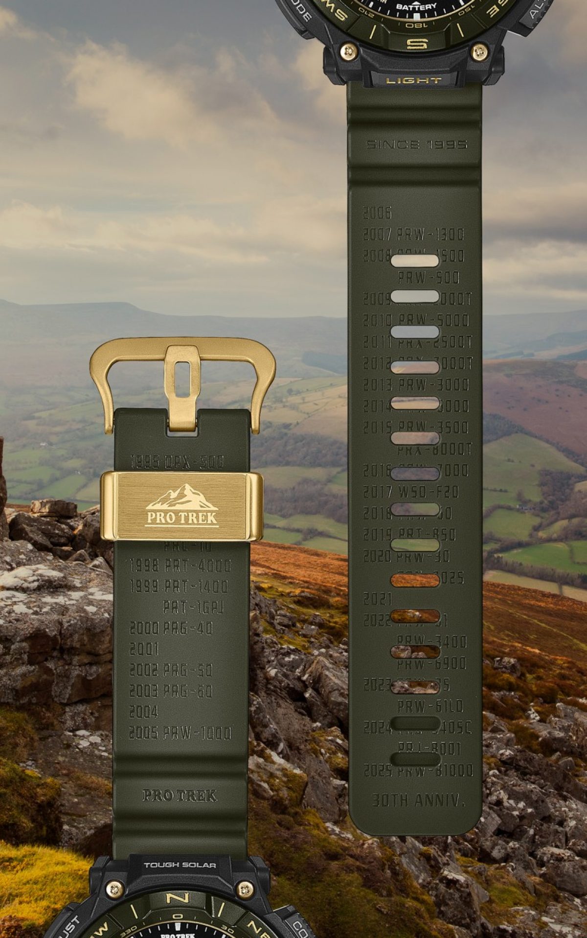 PRW-61ANS-3 镌刻历代型号名称的表带 #3