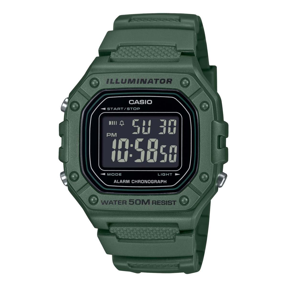 CASIO W-218H-3BV 手表 绿色 #1