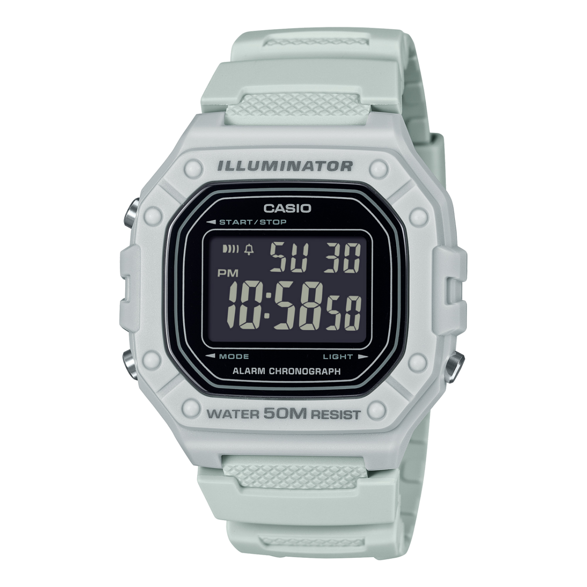 CASIO W-218H-8BV 手表 灰色 #1