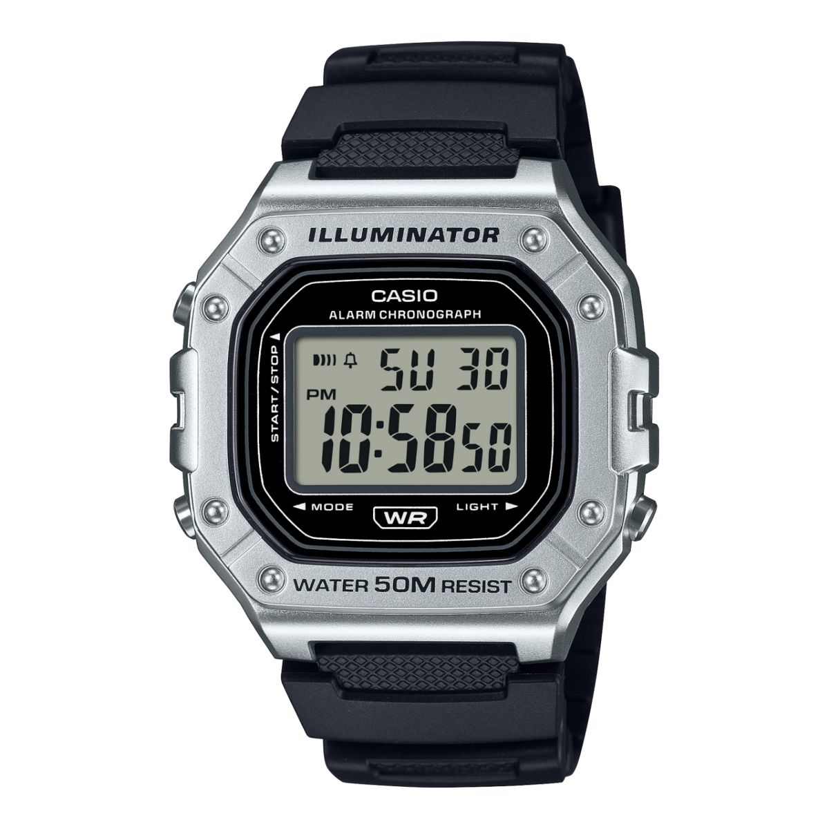 CASIO W-218HM-7AV 手表 银色 #1