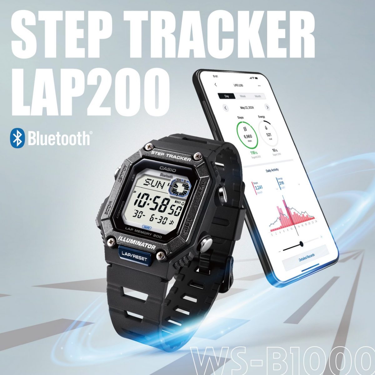 CASIO WS-B1000-1A 手表 黑色 #2