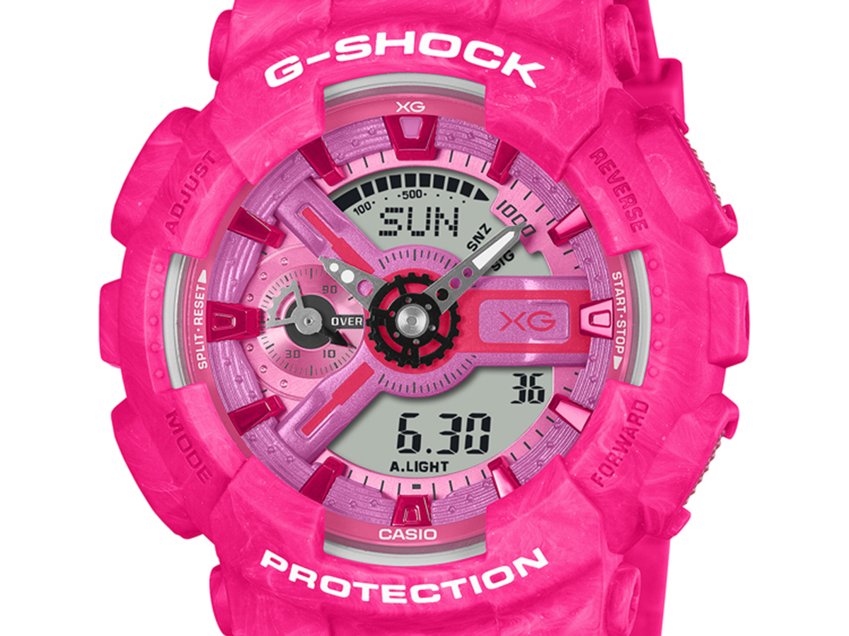 G-SHOCK GMA-S110XG 细节特写。