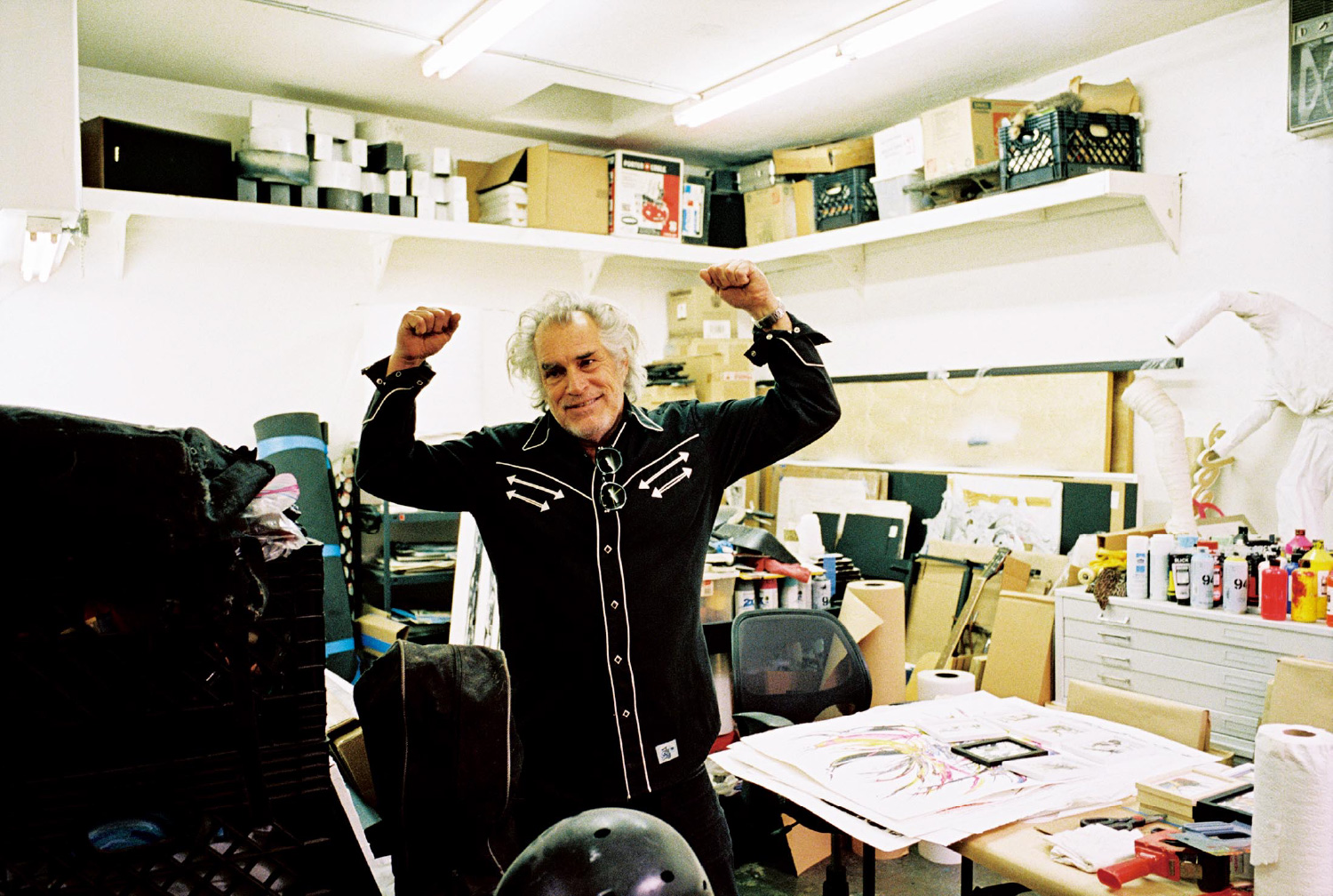  史蒂夫-奥尔森办公室的照片。